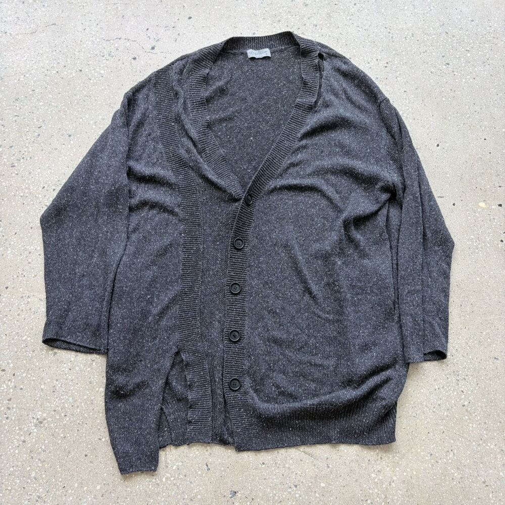 Yohji Yamamoto Pour Homme Black Oversized Cardigan